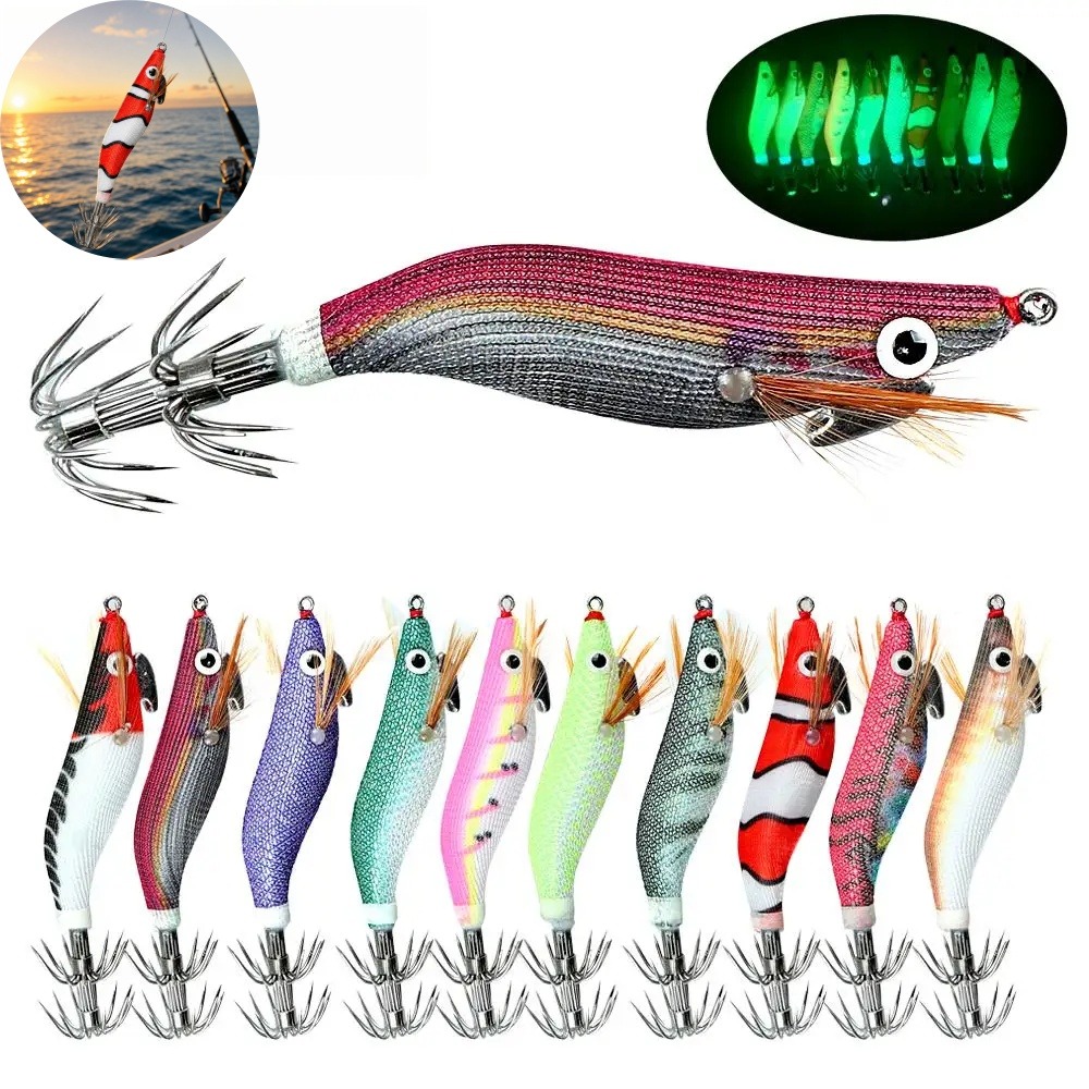 Luminous Squid Jig Lure Artifi - Fishing Lure Jig ulasan dan harga