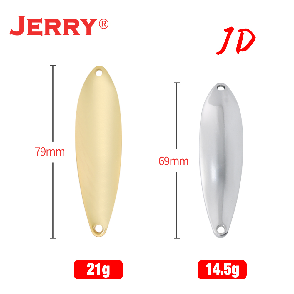 Jerry JD 14.5g 21g Unpainted S - Fishing Lure Spoon ulasan dan harga