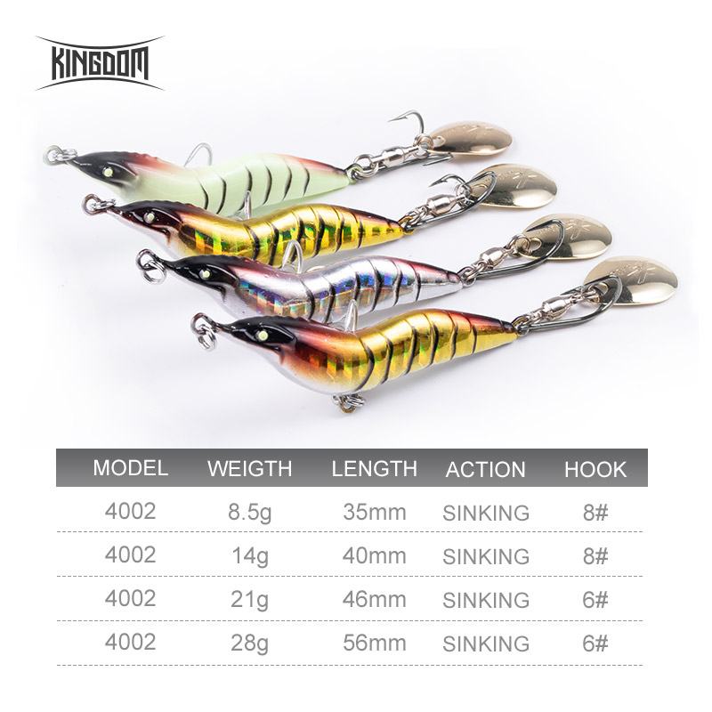 KINGDOM Shrimp Fishing Lure Me - Fishing Lure Blade Bait ulasan dan harga