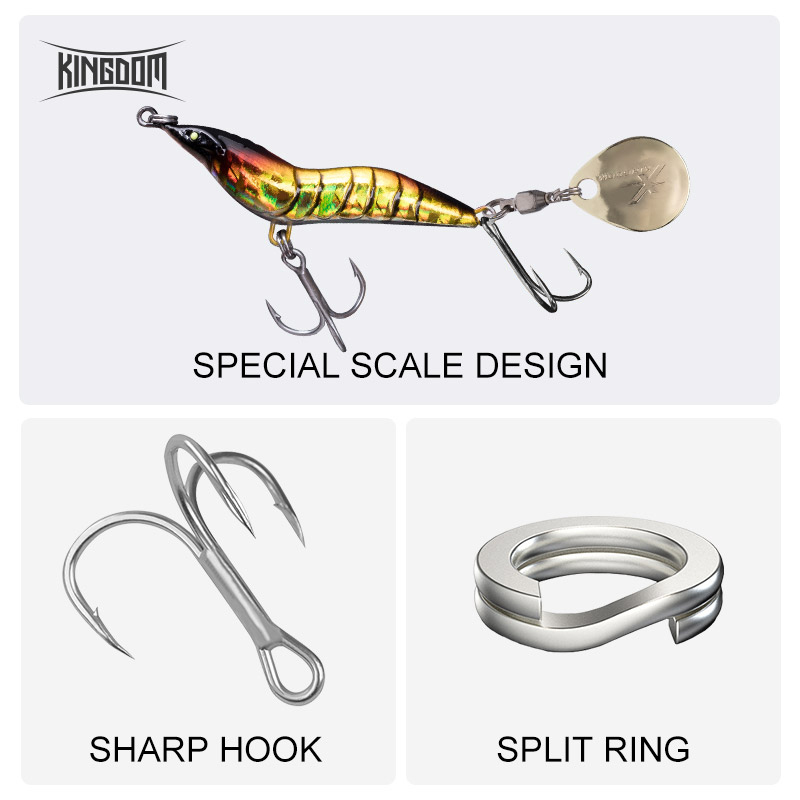 KINGDOM Shrimp Fishing Lure Me - Fishing Lure Blade Bait ulasan dan harga
