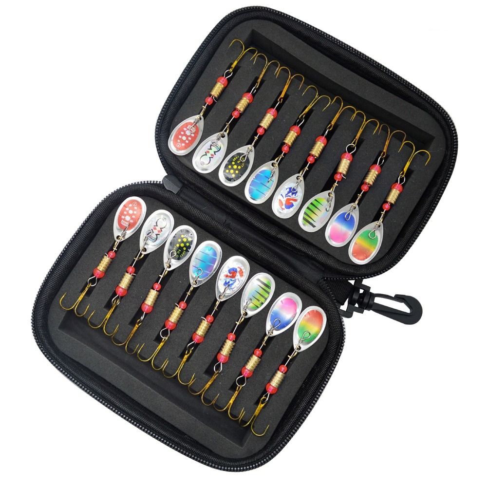 Rotating Glitter Spinners Fish - Fishing Lure Spinner ulasan dan harga