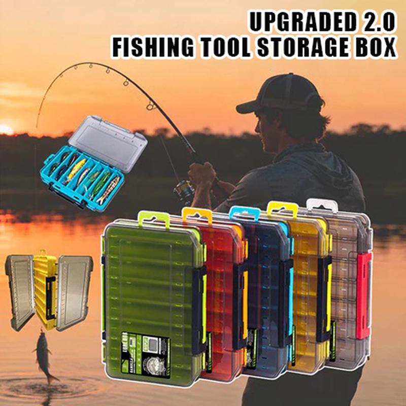 Double-Sided Compact Tackle Bo - Fishing Lure Box ulasan dan harga