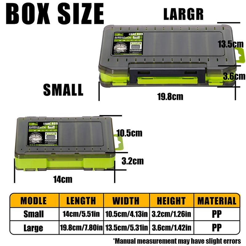 Double-Sided Compact Tackle Bo - Fishing Lure Box ulasan dan harga